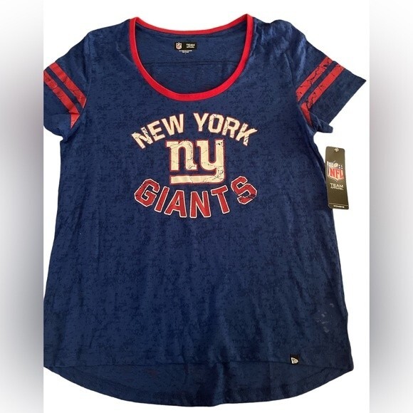 NFL New York Giants T-Shirt Crew Neck Womens Large top Football - Picture 1 of 8